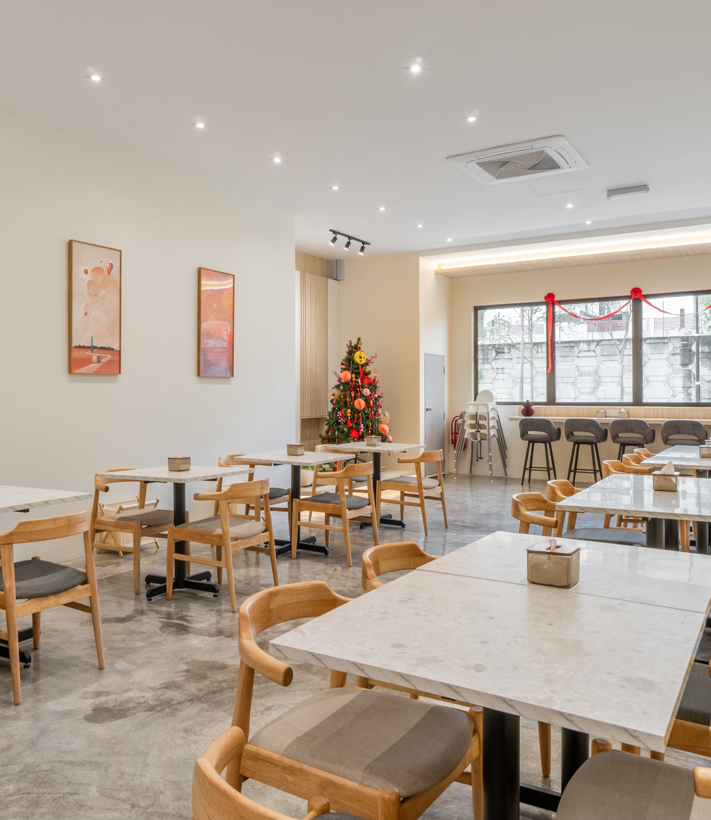 Cafe seating area